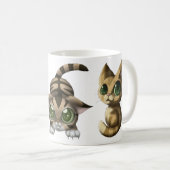 Niedliche Katzen Kaffeetasse (VorderseiteRechts)
