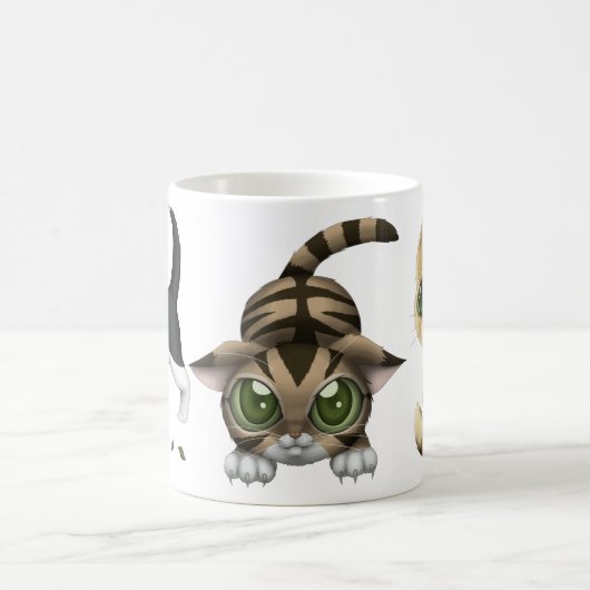 Niedliche Katzen Kaffeetasse (Mittel)
