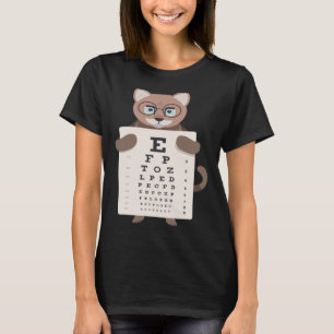 Niedliche Katzen Kätzchen Katzenkatze Augendiagram T-Shirt