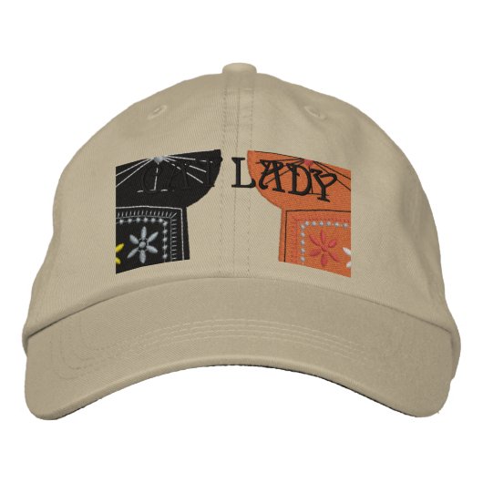 Niedliche Katzen Katze Katze Lady bestickte Hülle Baseballkappe (Vorderseite)