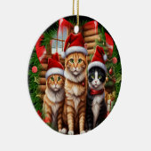 Niedliche Katzen Keramik Ornament (Rechts)