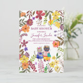 Niedliche Katzen Kinderdusche Einladung (Stehend Vorderseite)