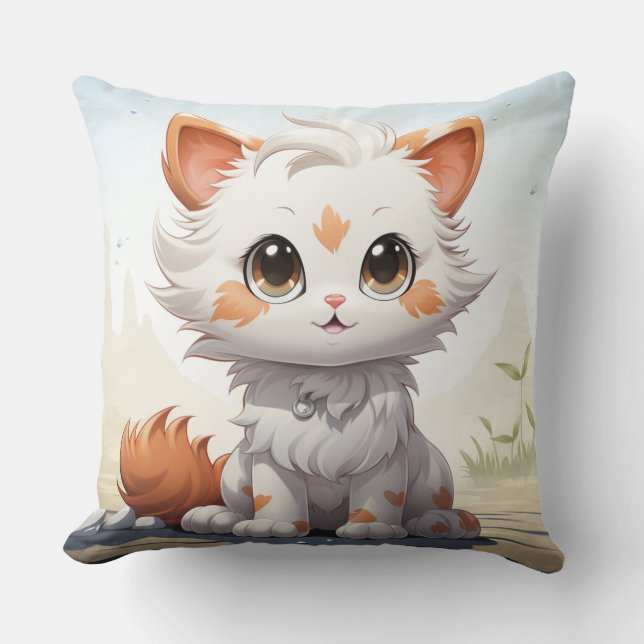 Niedliche Katzen Kissen (Vorderseite)