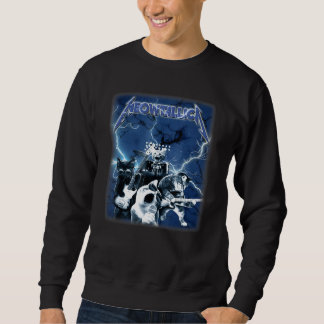 Niedliche Katzen Kunst Meowtallica Vaporware Tiere Sweatshirt