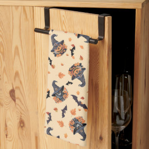 Niedliche Katzen - Kürbis Geschirrtuch