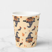 Niedliche Katzen - Kürbis Pappbecher (Rechts)