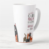 Niedliche Katzen Latte Tasse (Rechte Ecke)
