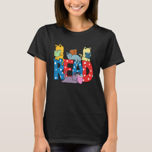 niedliche Katzen lesen Bücher, Bibliothekar T-Shirt