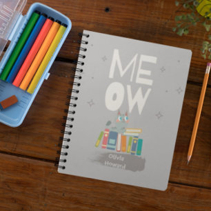 Niedliche Katzen lesen Bücher Personalisierter Nam