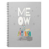 Niedliche Katzen lesen Bücher Personalisierter Nam (Vorderseite)