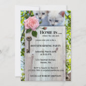 Niedliche Katzen Liebhaber häusliche Aufwärmung Ei Einladung (Vorderseite)