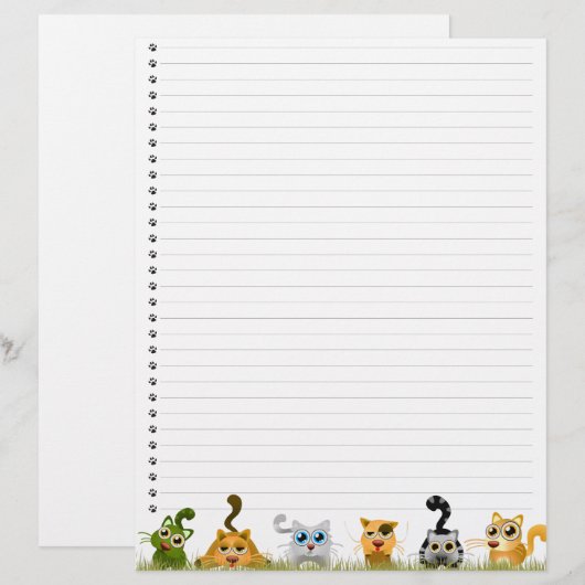 Niedliche Katzen, Linde Letterhead (Vorne/Hinten)