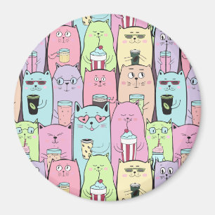 Niedliche Katzen Magnet