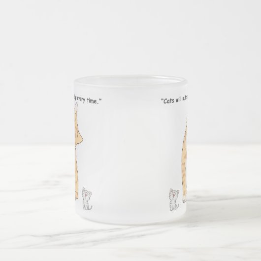 niedliche Katzen Mattglastasse (Mittel)