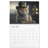 Niedliche Katzen mit Coolem Heftzyklus Kalender (Mär 2027)