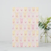 Niedliche Katzen mit liebevollem Herzen Briefpapier (Stehend Vorderseite)