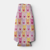 Niedliche Katzen mit liebevollem Herzen Flaschenkühler (Vorderseite)