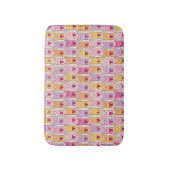 Niedliche Katzen mit liebevollen Herzen Badematte (Vorderseite Vertikal)