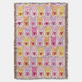 Niedliche Katzen mit liebevollen Herzen Decke (Vorderseite Vertikal)