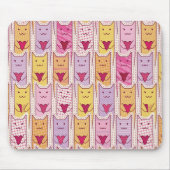 Niedliche Katzen mit liebevollen Herzen Mousepad (Vorne)