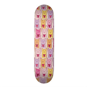 Niedliche Katzen mit liebevollen Herzen Skateboard
