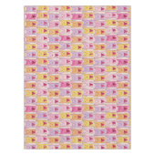 Niedliche Katzen mit liebevollen Herzen Tischdecke (Vorderseite)