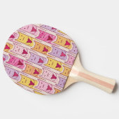 Niedliche Katzen mit liebevollen Herzen Tischtennis Schläger (Seitenansicht)