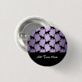 Niedliche Katzen mit Monde- und Sternmuster Button (Vorne & Hinten)
