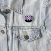 Niedliche Katzen mit Monde- und Sternmuster Button (Beispiel)