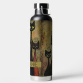 Niedliche Katzen mit Namen Trinkflasche (links)