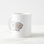 niedliche Katzen mochi Kaffeetasse (Vorderseite Links)