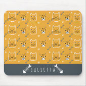 Niedliche Katzen Modernes Personalisiertes Muster Mousepad (Vorne)