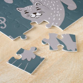 Niedliche Katzen Muster Kids Puzzle (Seite)