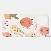 Niedliche Katzen nahtlos Case-Mate iPhone Hülle (Rückseite (Horizontal))