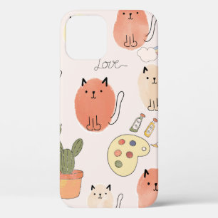 Niedliche Katzen nahtlos Case-Mate iPhone Hülle