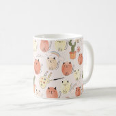 Niedliche Katzen nahtlos Kaffeetasse (VorderseiteRechts)