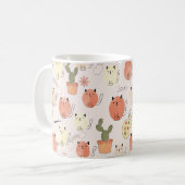 Niedliche Katzen nahtlos Kaffeetasse (Vorderseite Links)
