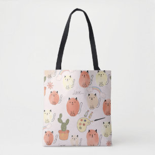 Niedliche Katzen nahtlos Tasche