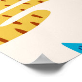 Niedliche Katzen nahtlose Muster mit Sternen lusti Poster (Ecke)