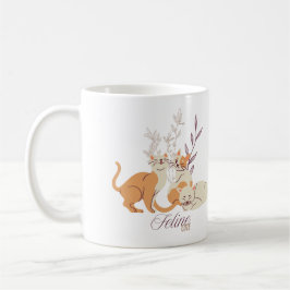 Niedliche Katzen - Niedliche Tasse der Frau