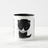 Niedliche Katzen Orange Tabby Tuxedo Gray Tabby Tasse (Zentrum)