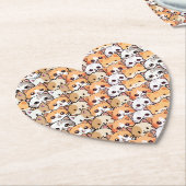 Niedliche Katzen orangefarbenes Haustier Nahtloses Untersetzer (angewinkelt)