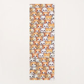 Niedliche Katzen orangefarbenes Haustier Nahtloses Yogamatte (Vorderseite)