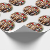 Niedliche Katzen Packpapier Weihnachten (Ecke)