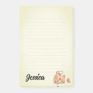 Niedliche Katzen Personalisierte Hinweise Post-it Klebezettel