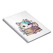 niedliche Katzen phantastisches Lesebuch Notizblock (Rechte Seite)