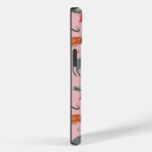 Niedliche Katzen Rettro Weihnachtsrosa Case-Mate iPhone Hülle (Rückseite / Rechts)