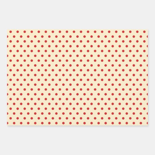 Niedliche Katzen rotes Quadratzmuster Geschenkpapier Set (Vorderseite 2)