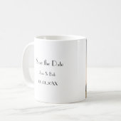 Niedliche Katzen-Save the Date Tasse (Vorderseite Links)