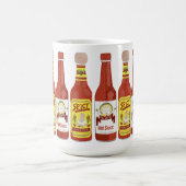 Niedliche Katzen scharfe Sauce-Abbildung Kaffeetasse (Mittel)